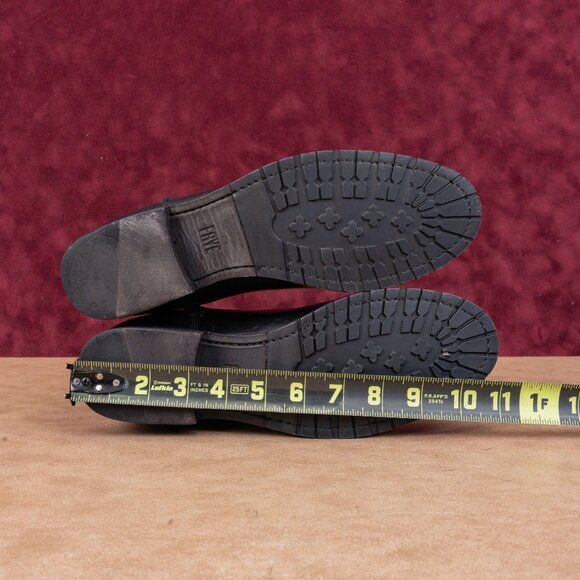 Frye Women Melissa Double Black Leather Lug Sole Chelsea Ankle Boots Size 9 - Picture 5 of 8